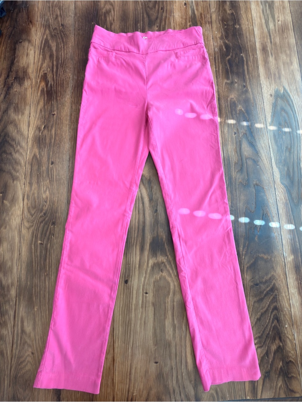 Kim Rogers Bright Pink Straight Leg Jeans